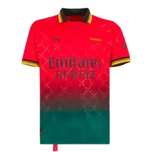 24/25 AC Milan x Off White Red Jersey front