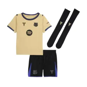 25/26 Kids Barcelona Away Kit Front