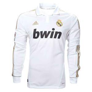 11/12 Real Madrid Long Sleeve Home Retro Jersey Front