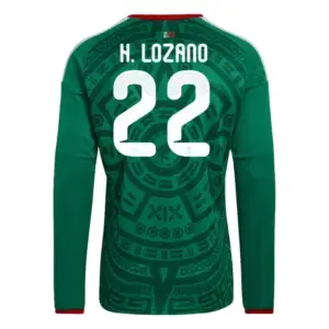 Hirving Lozano 2026 Mexico Long Sleeve Home Jersey Back
