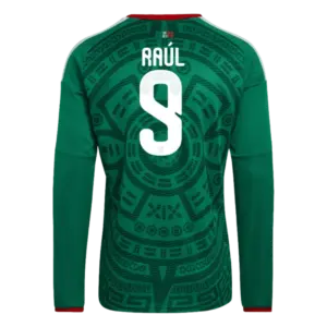 Raul Jimenez 2026 Mexico Long Sleeve Home Jersey Back