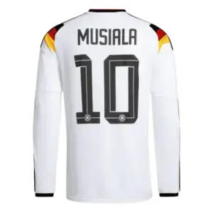 Jamal Musiala 2026 Germany Long Sleeve Home Jersey Back