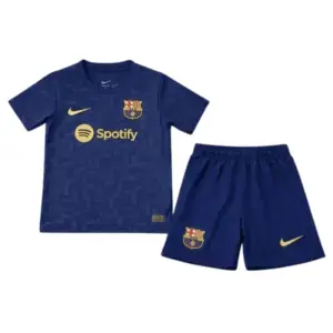 24/25 Kids Barcelona Pre‑Match Kit