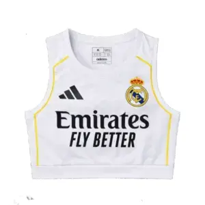 25/26 Real Madrid Crop Top Home Jersey Front