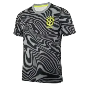 26/27 Brazil Black Pre-Match Jersey Front